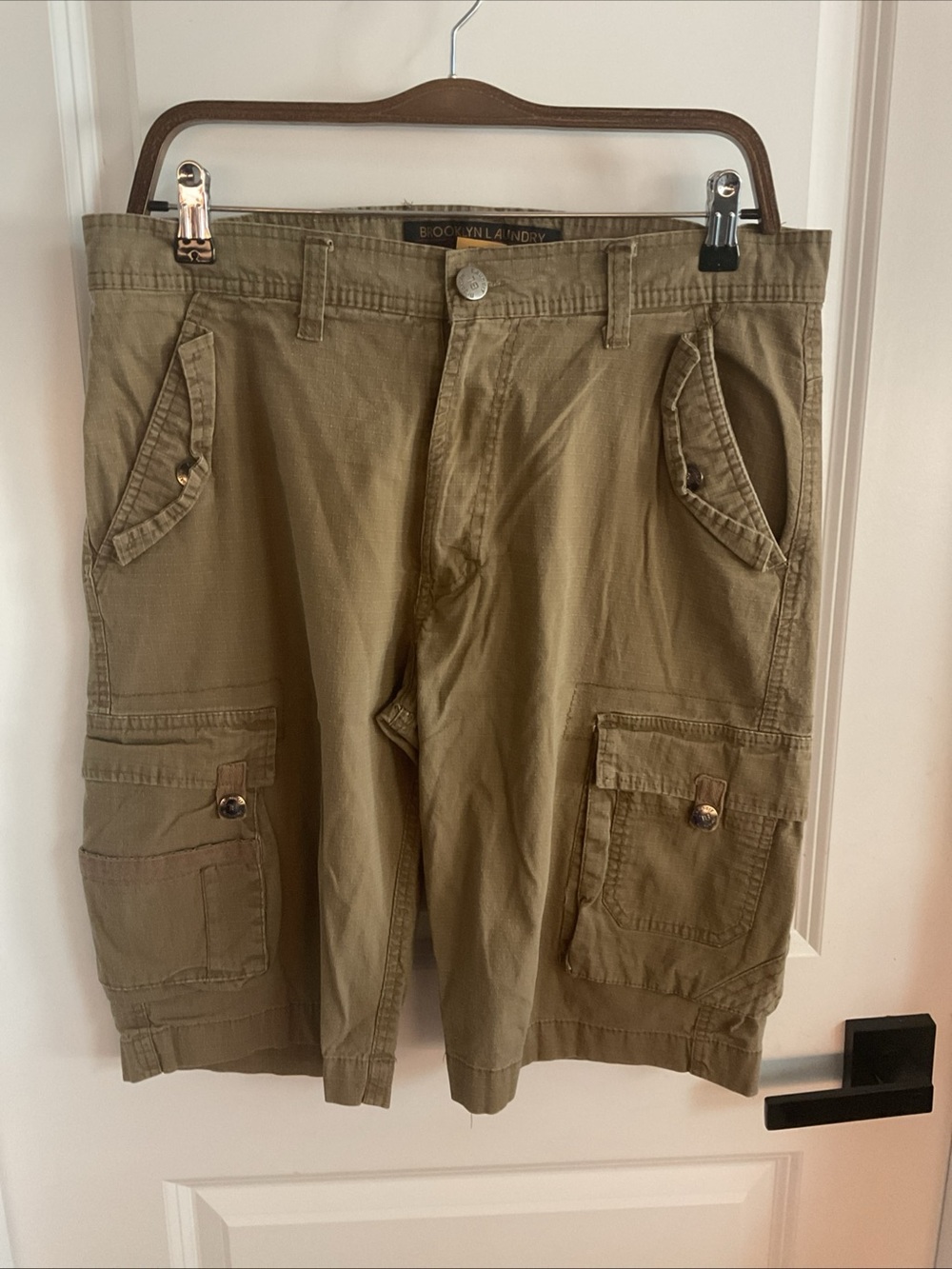 Brooklyn Laundry - Men's Cargo Shorts in Tan - Size 32